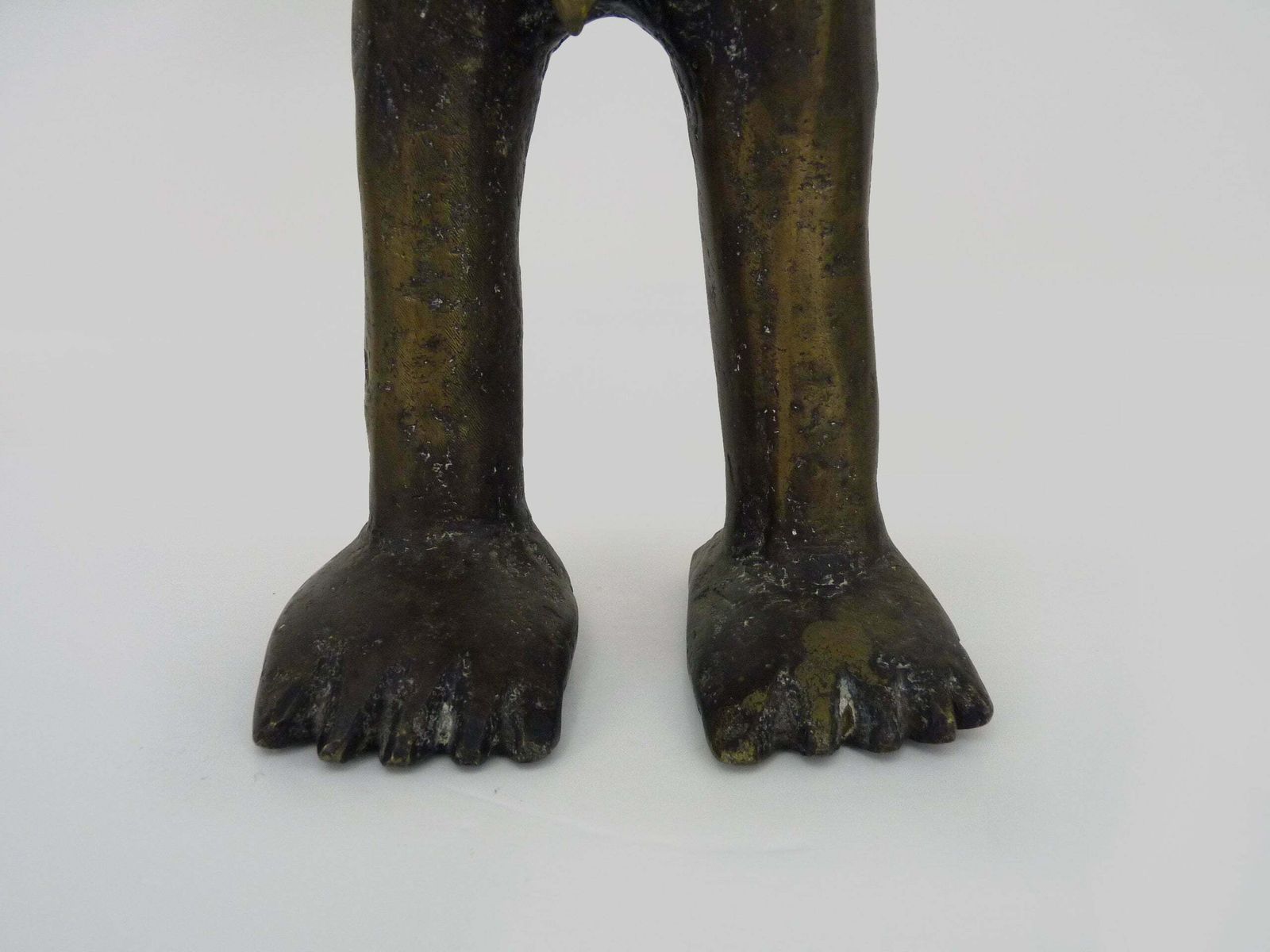 Art africain. Importante sculpture en bronze Bamoun. photo Décoration