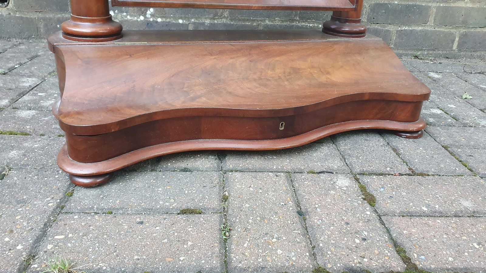 Huge Stunning Victorian Swig Dressing Table Mirror With Trinket Compartment. High Society photo 395.0