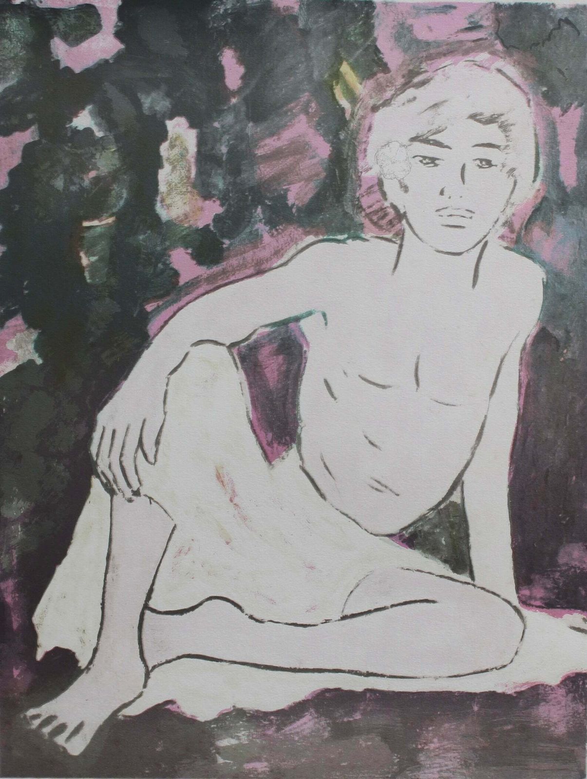 'Balinese Boy' By Arie Smit   Original Signed Lithograph (Circa 1980s) 75/99 photo Art
