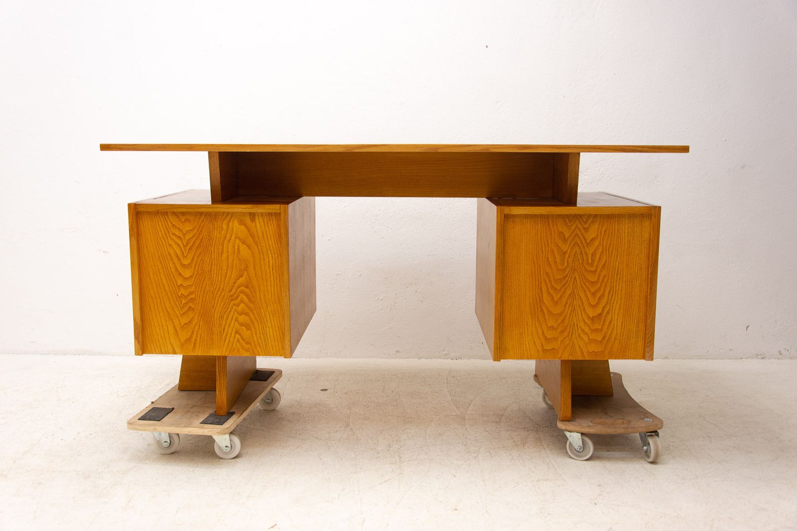 Mid Century Beechwood Writing Desk, 1970´S, Czechoslovakia photo furniture