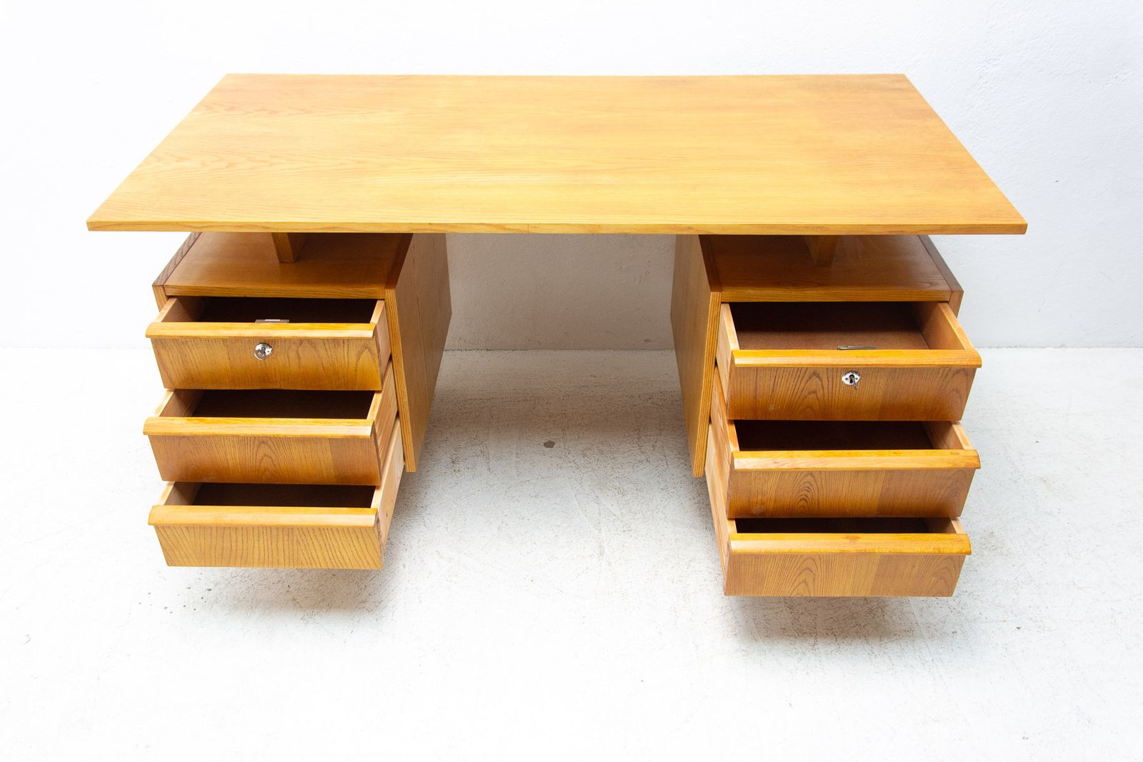 photo buy Mid Century Beechwood Writing Desk, 1970´S, Czechoslovakia