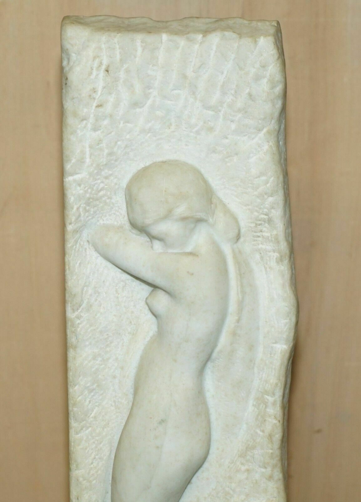 Original Signed Amedeo Gennarelli 1881 1943 Carved Marble Statue / Sculpture photo Art