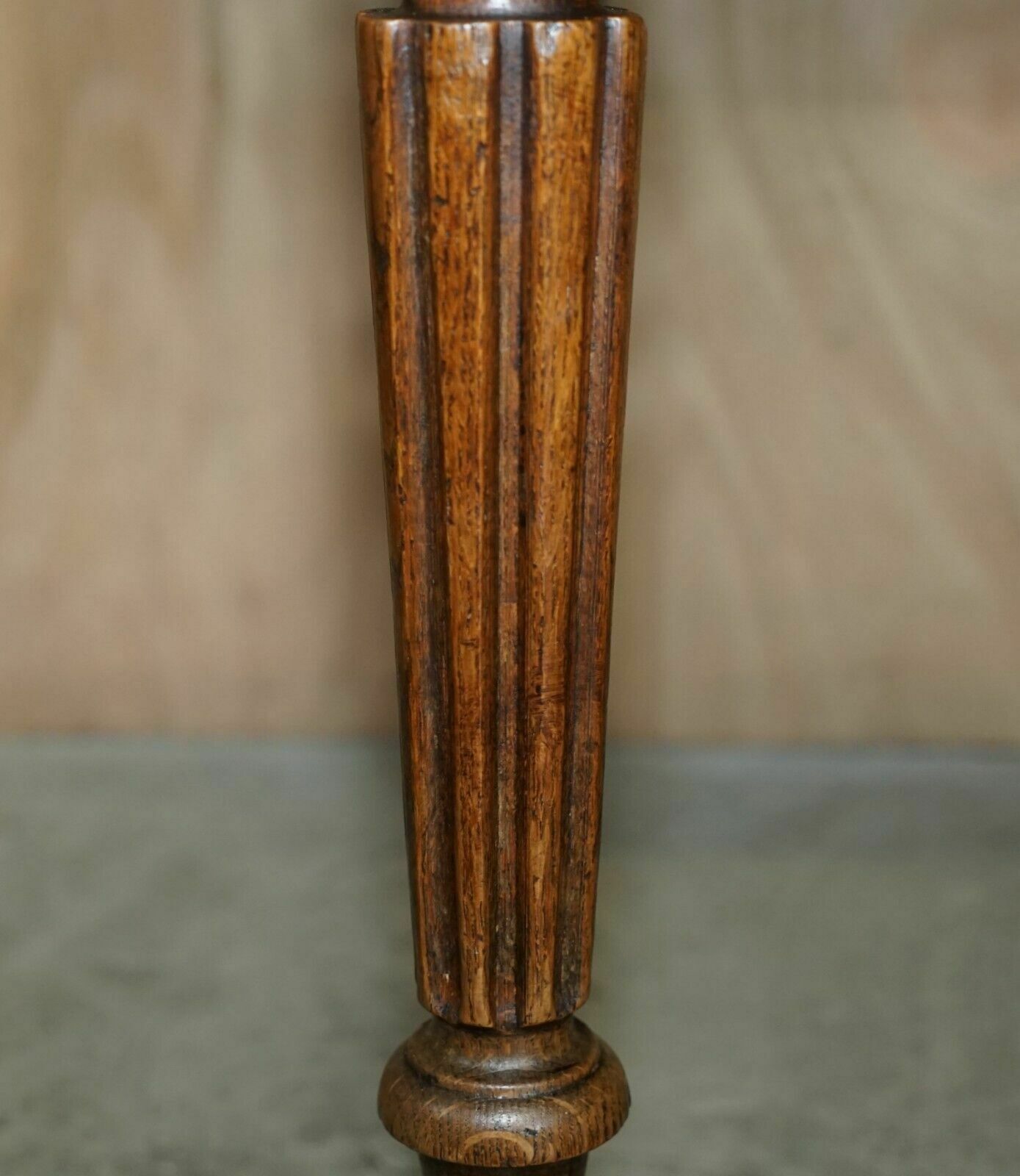 photo furniture Antique French Two Plank Top Farmhouse Burr Fruitwood Refectory Dining Table