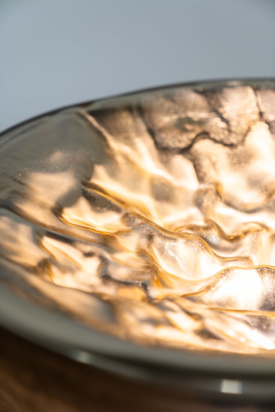 Table Lamp In Murano Glass, Translucent, Silver, By Carlo Nason, For Mazzega, 1970 photo buy