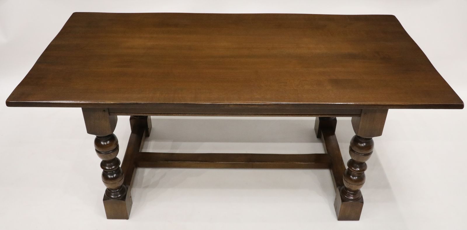 Reproduction Large Solid Oak Dining Table 6ft X 3ft Reprodux Free Uk Delivery photo Furniture