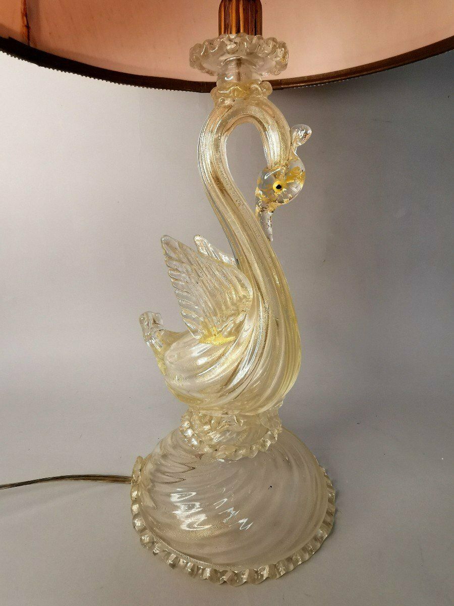 Lampe en verre de Murano, début du XXe siècle photo furniture