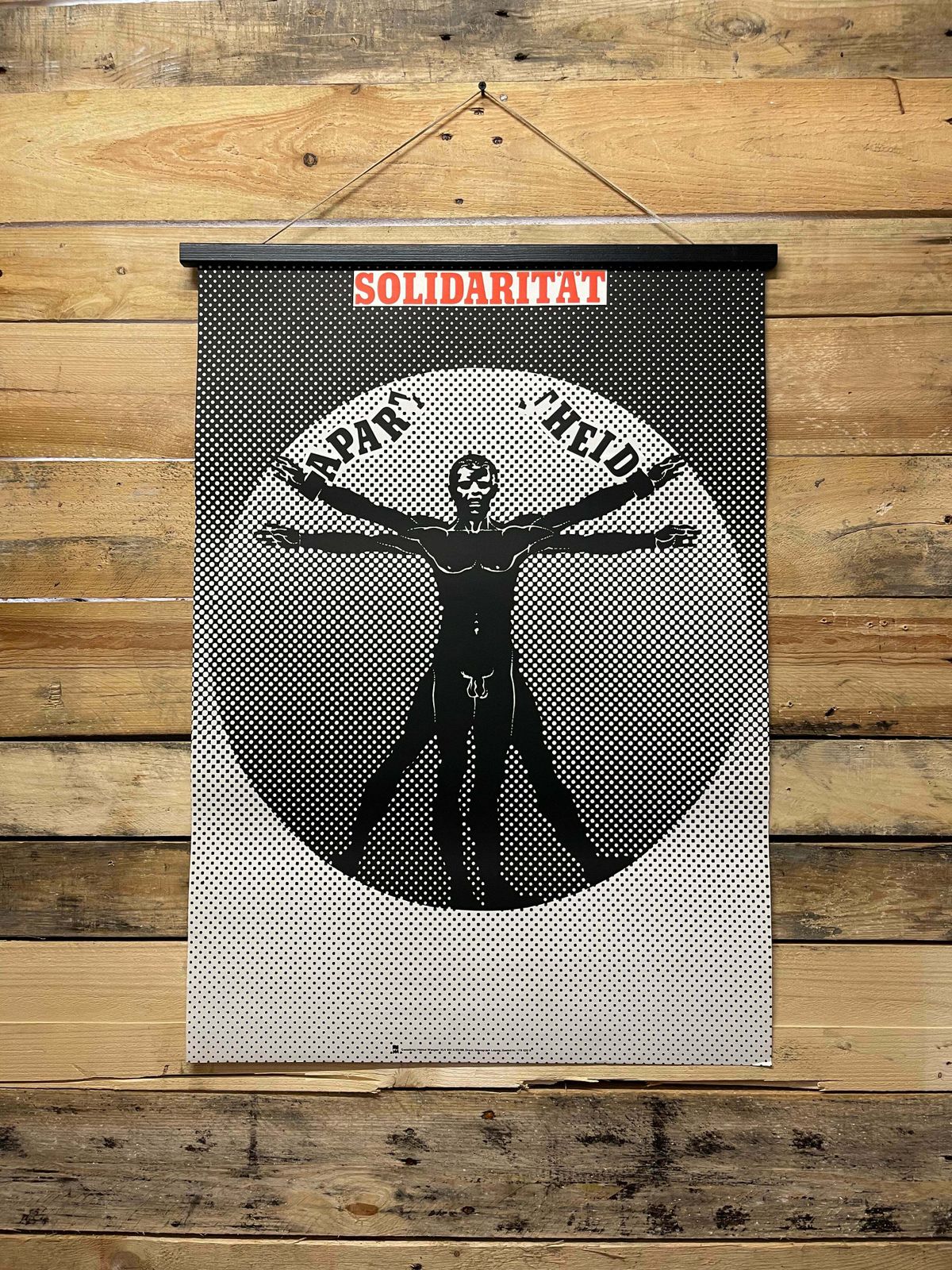 Ultra Rare 1980s Ddr Solidarity Anti Apartheid Poster By Helmut Wengler