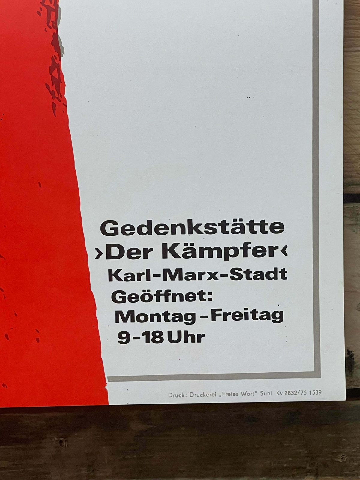 photo furniture Rare Memorial Of The Fighter Ddr Propaganda Poster 1976