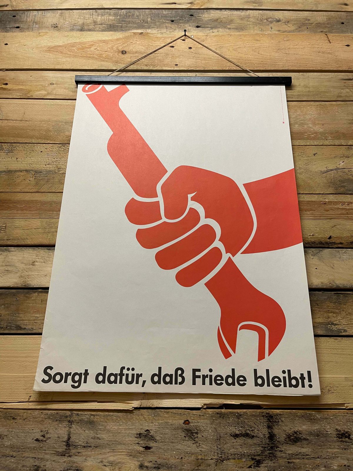 Ultra Rare 1982 Ddr Propaganda Poster By Hans Dieter Gumm photo 750.0