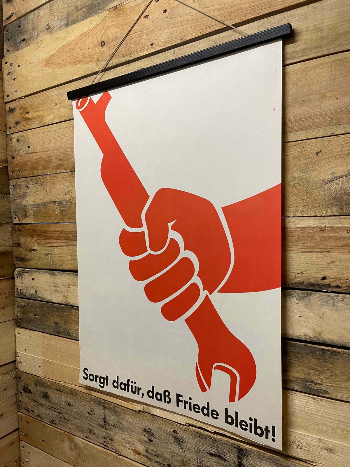 Ultra Rare 1982 Ddr Propaganda Poster By Hans Dieter Gumm photo vinterior