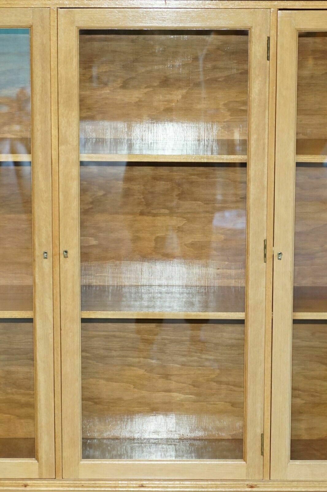 Davind Linley Style Satinwood Walnut & Rosewood Library Bookcase Cupboard Base photo buy