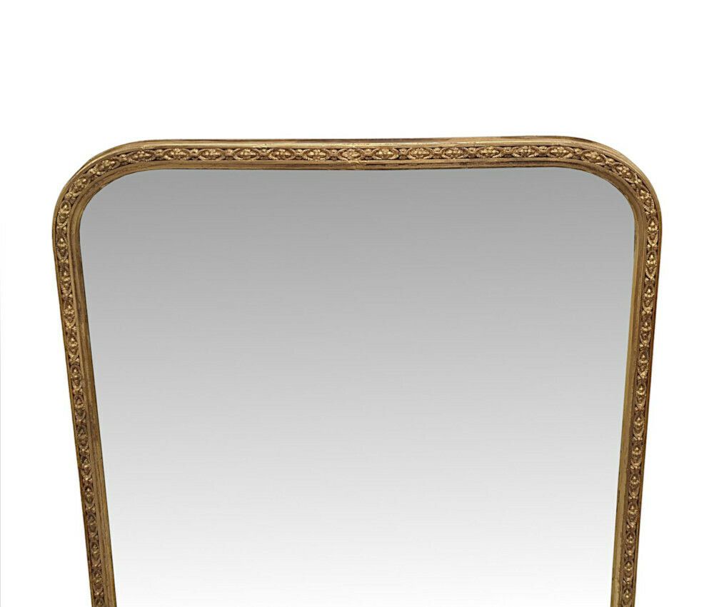 A Gorgeous 19th Century Giltwood Overmantle Mirror photo furniture
