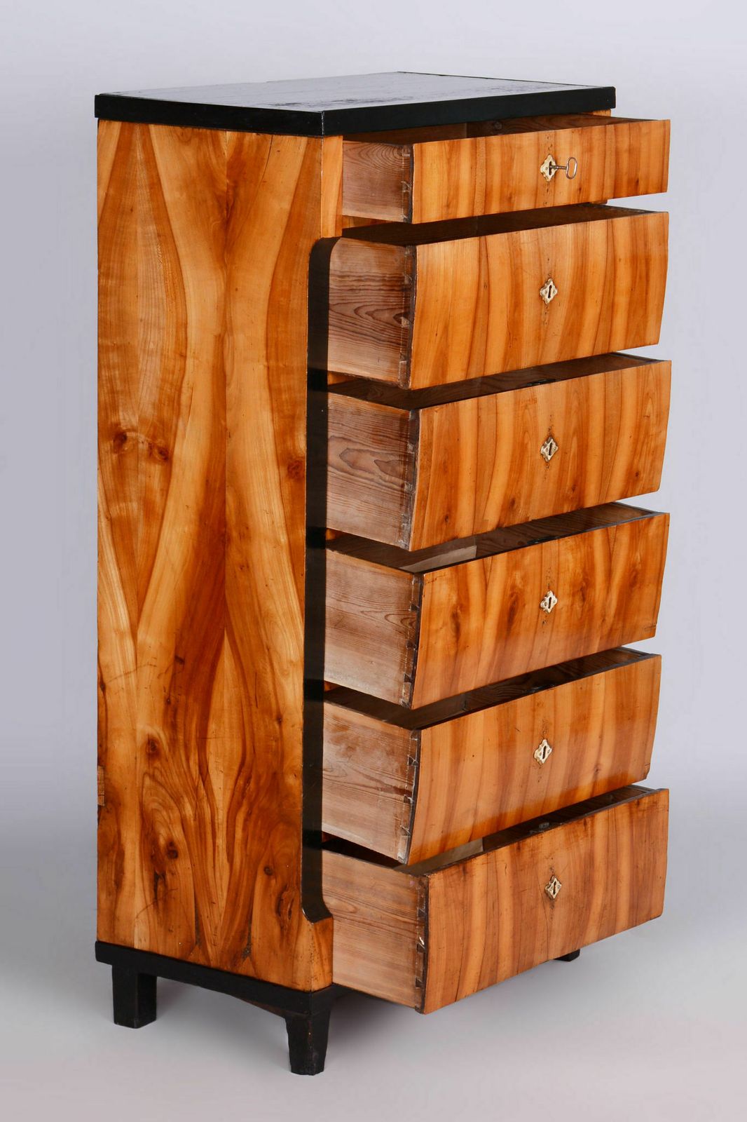 photo vinterior Restored Biedermeier Cherry Tree Etagere, Revived Polish, Vienna, Austria, 1810s
