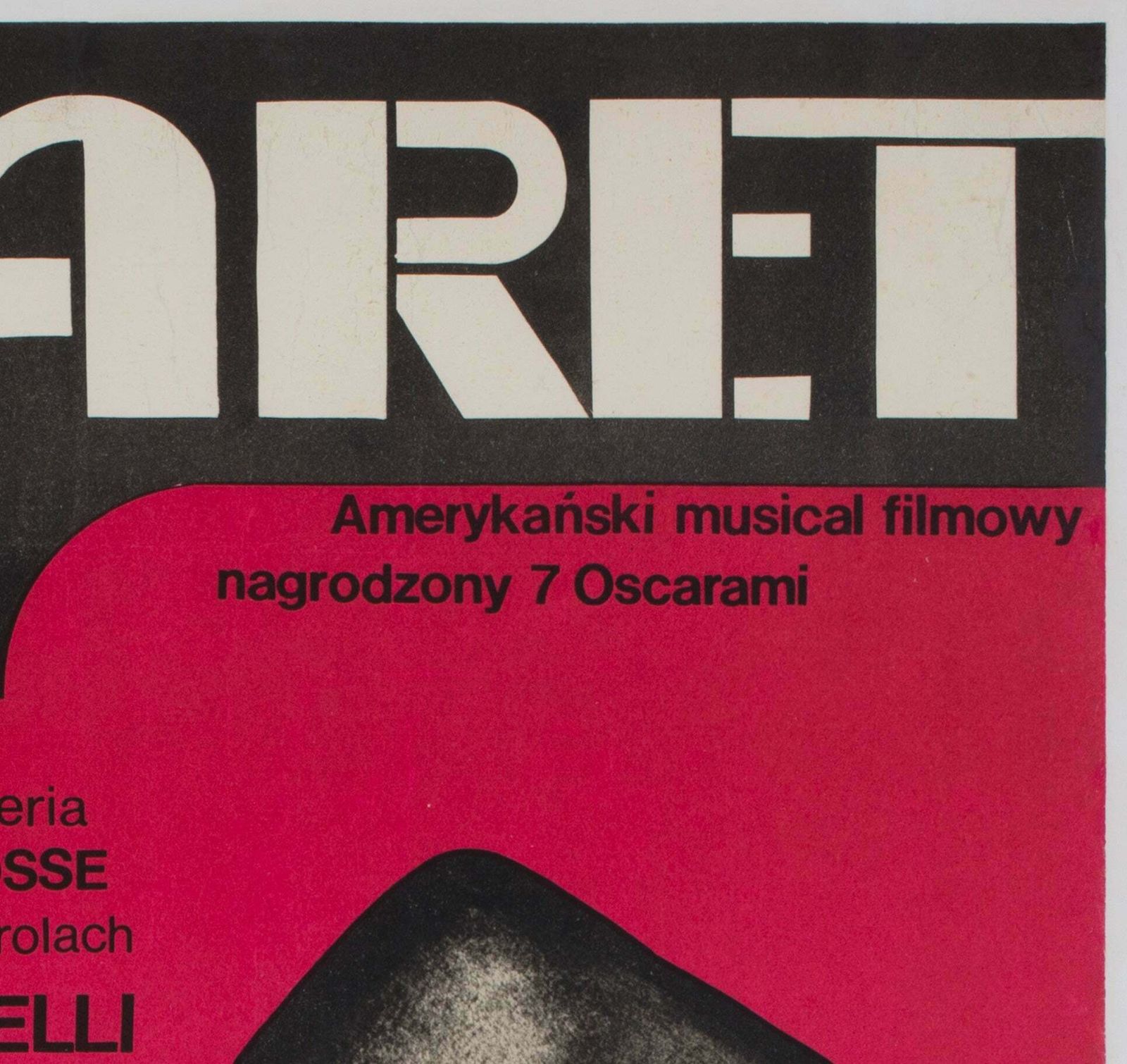 Cabaret 1973 Polish A1 Film Poster. Wiktor Gorka photo Art