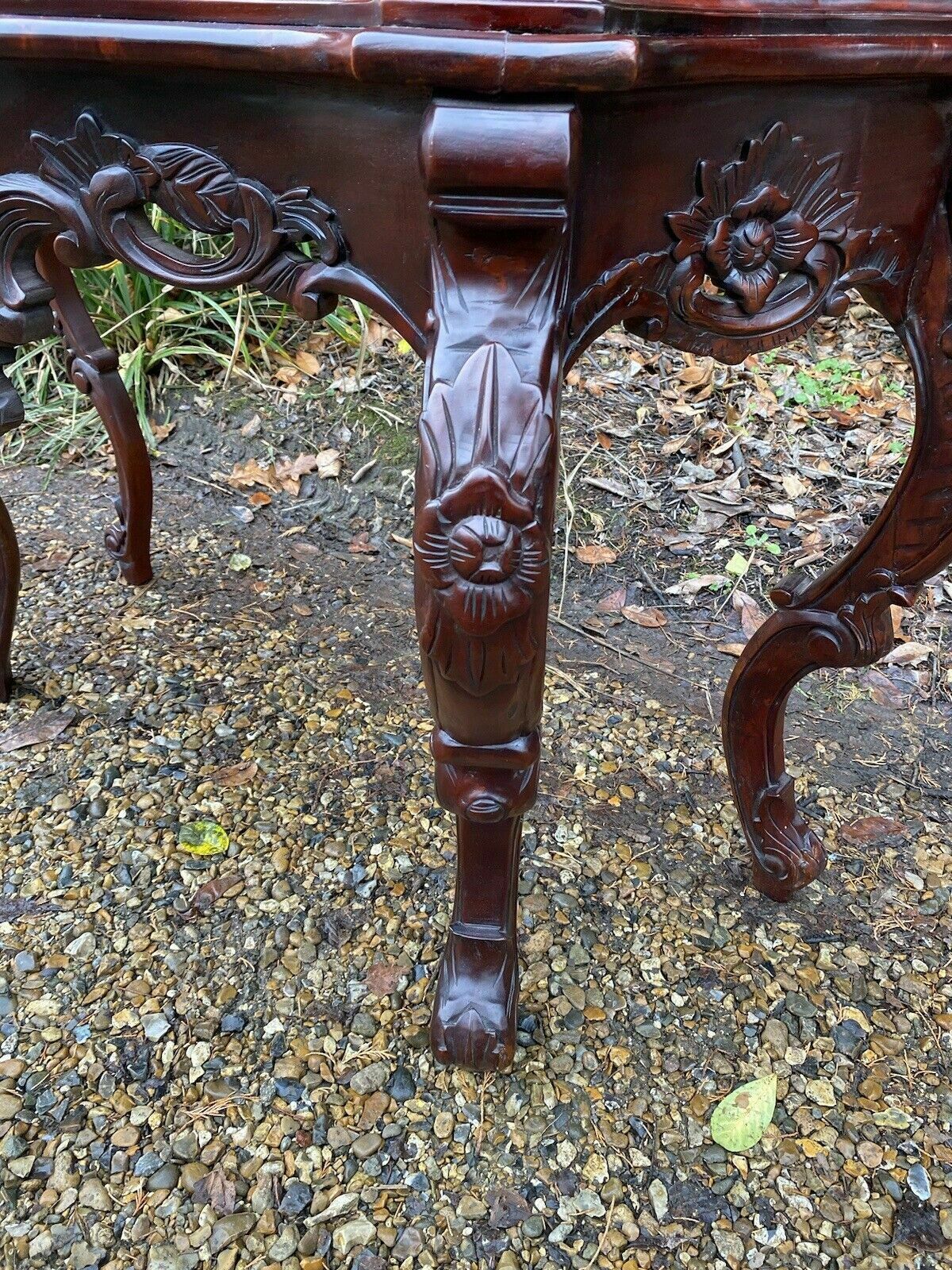 Furniture Vintage French Rococo Italian Washstand Hall Dressing Console Table photo