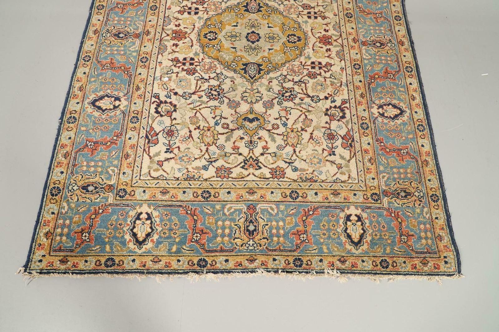 Antique Rug Cream Exclusive Handmade Carpet Decorative Area Rug photo vinterior