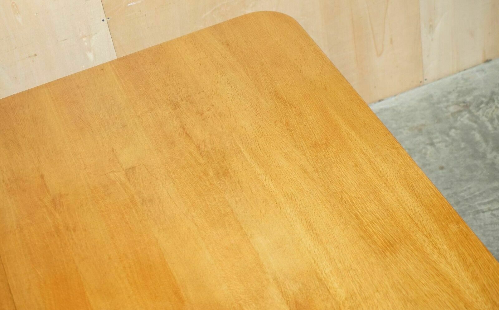 photo vinterior Very Large Solid Hardwood Refectory Workshop Dining Table Splits In The Middle