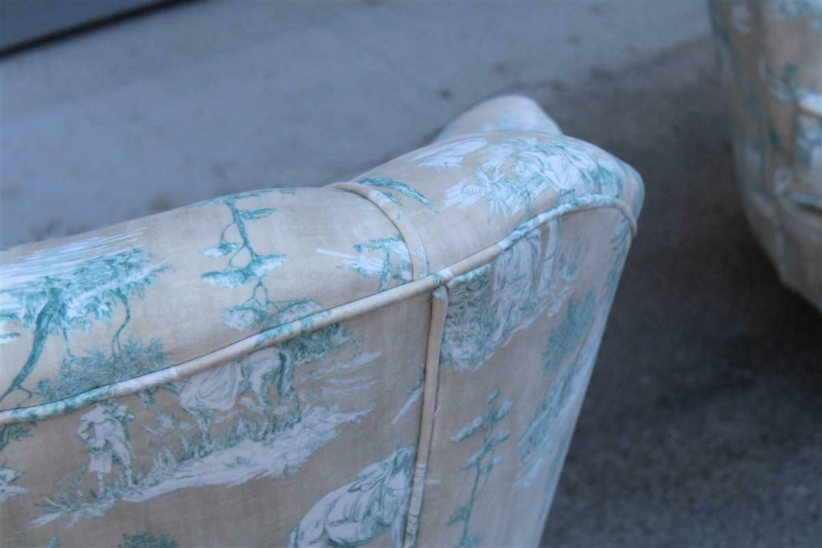6881.0 Pair Of Italian Decorative Armchairs From The 1950s In The Style Of Gio Ponti photo