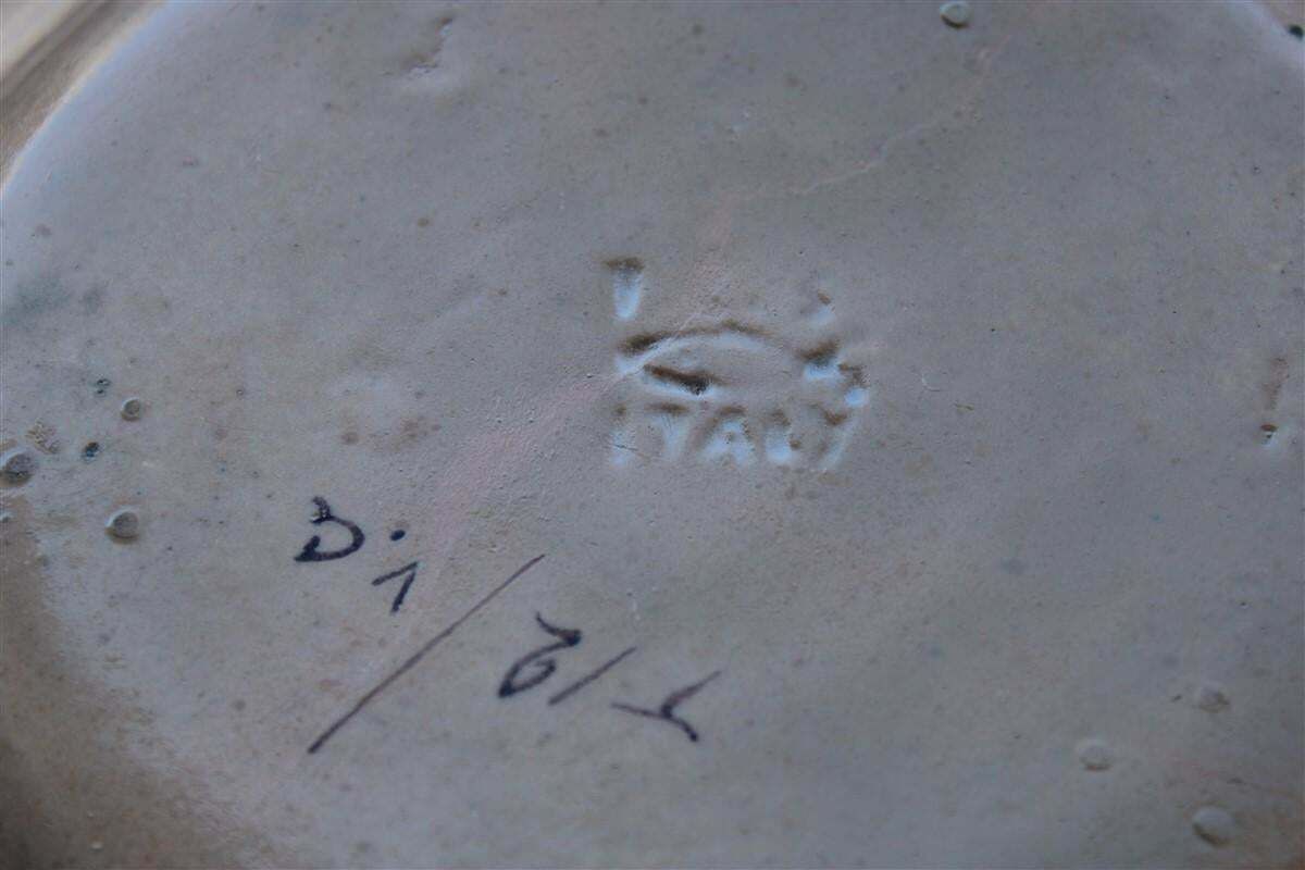 Rare Decorative Plate 1920 Ics Dolker Kowaliska Design Vietri Sul Mare photo vintage
