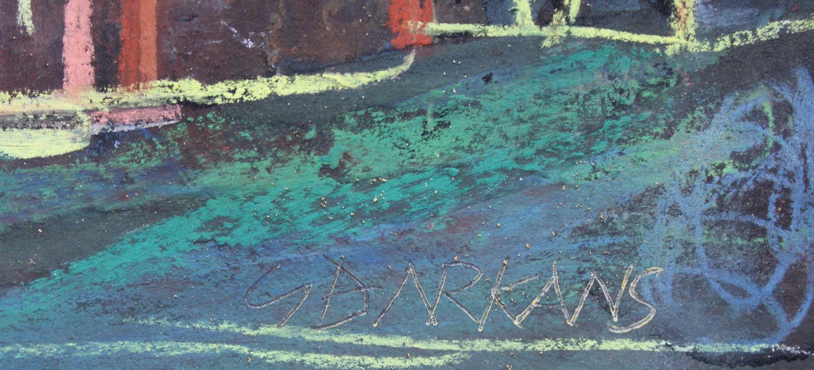 Georgs Barkans Venice At Night 2007. Paper, Pastel, 2007 photo furniture