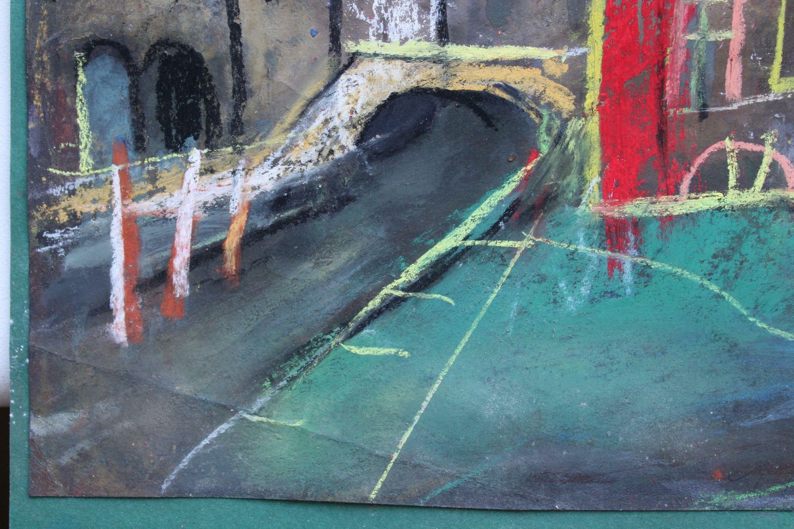 Georgs Barkans Venice At Night 2007. Paper, Pastel, 2007 photo vinterior