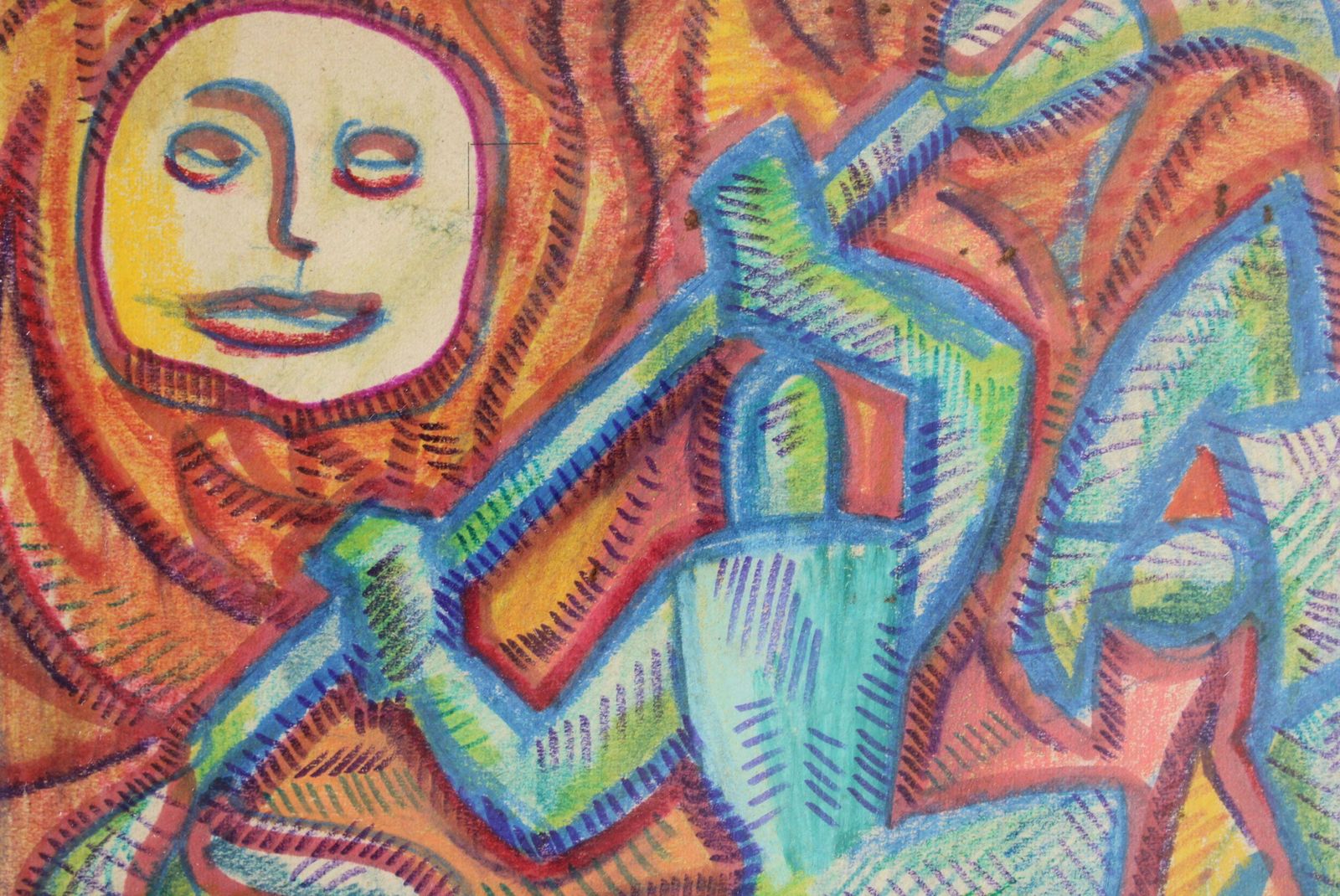 Lidija Auza Dance Paper, Mixed Media Art, 21x26.5 Cm photo for sale