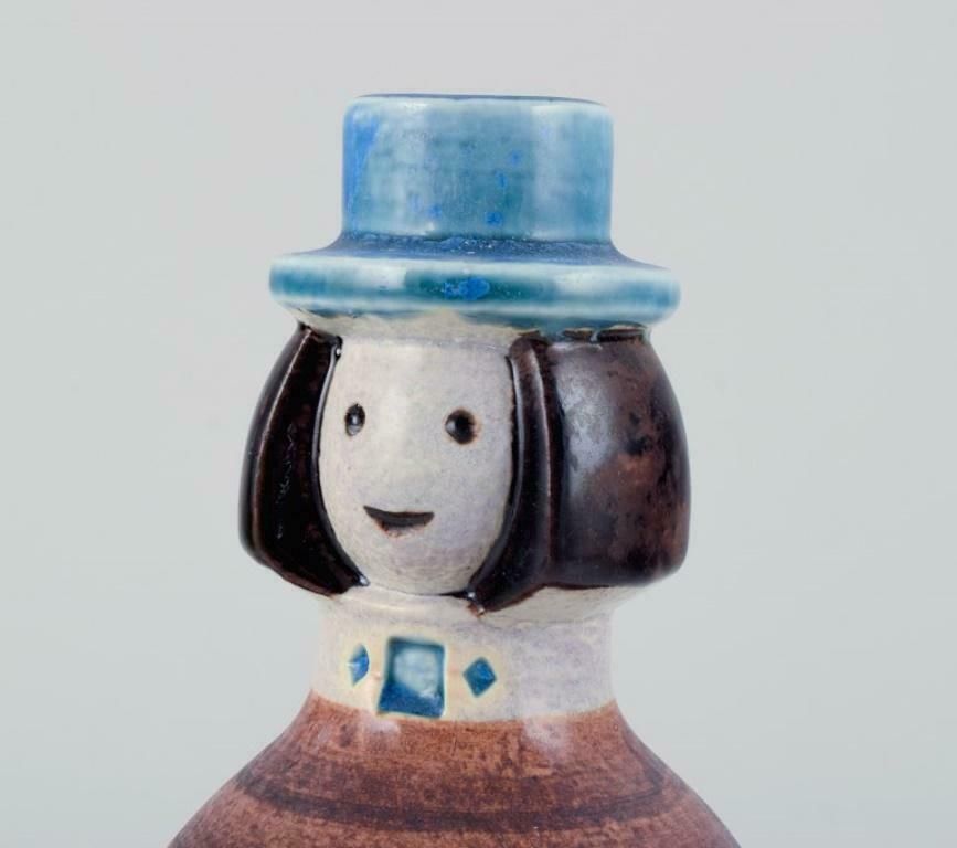 Britt Louise Sundell For Gustavsberg. Rare Ceramic Candlestick. A Groom. photo Home Decor