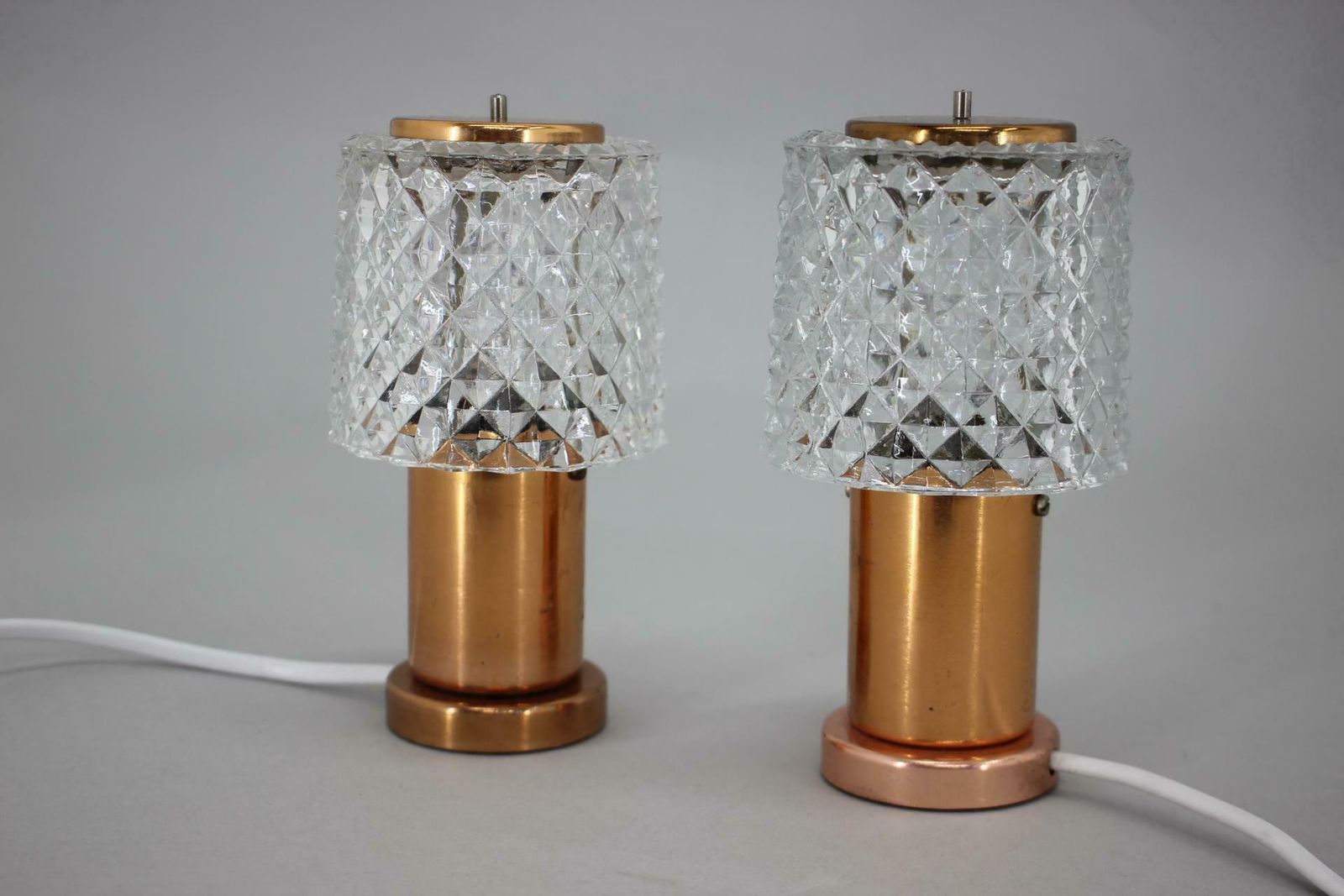 Pair Of Table Lamps In Copper By Kamenicky Senov, Czechoslovakia photo for sale
