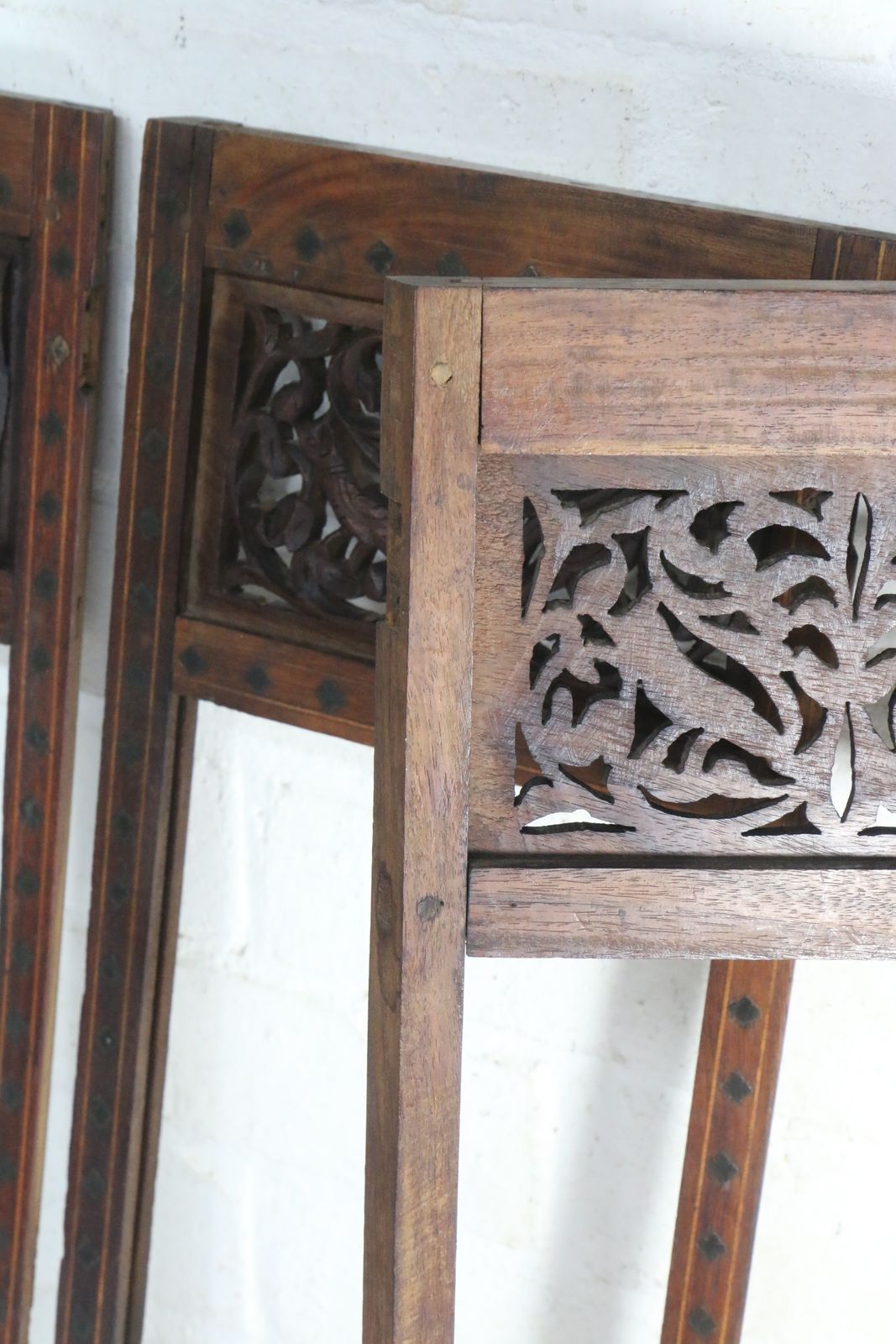 photo buy Antique Indian Carved Wooden Frames Set Of 3 Salvaged Decorators Interior Designer Pieces