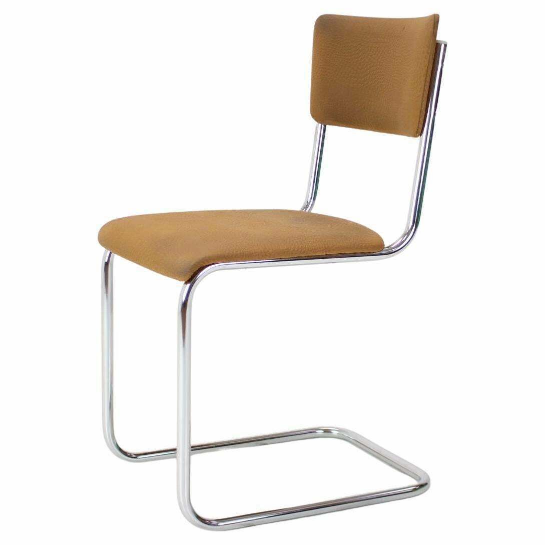 Mid Centrury Chrome Tubular Chair Kovonax Z 303, 1970's