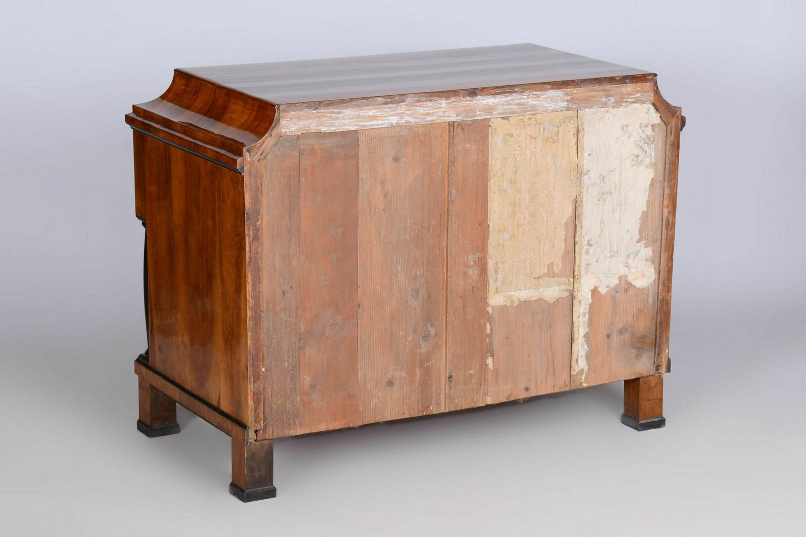 Restored Biedermeier Walnut Chest Of Drawers, High Gloss, Czechia, 1820s photo 4200.0