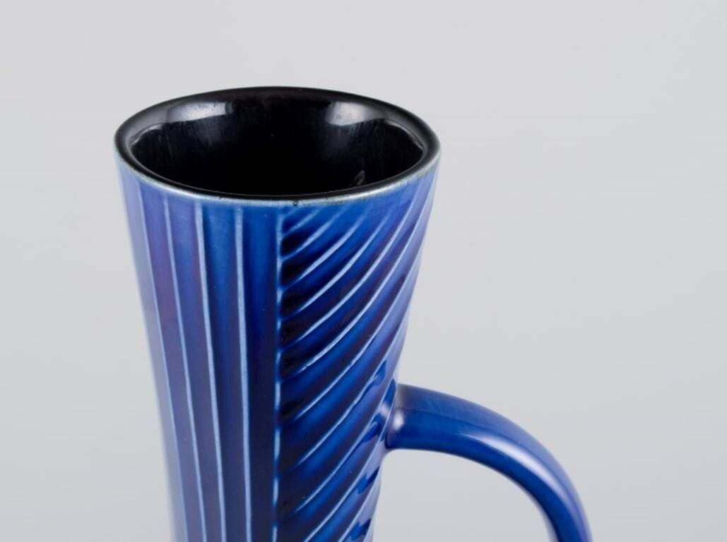 Carl Harry Stålhane For Rörstrand. Tall And Slim Ceramic Pitcher / Vase photo Home Decor