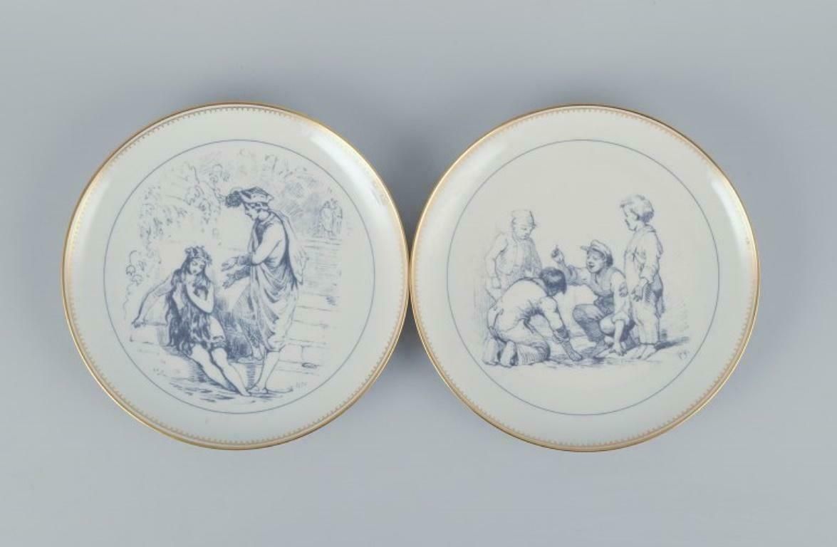 Bing & Grøndahl, A Set Of Eleven Porcelain Plates With H. C. Andersen Motifs. photo 448.0