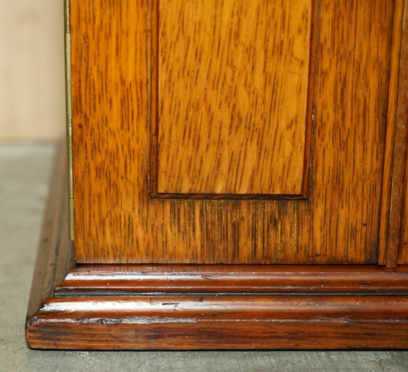 Restored Antique Art Nouveau Stationery Writing Cabinet With Calendar & Key photo 995.0