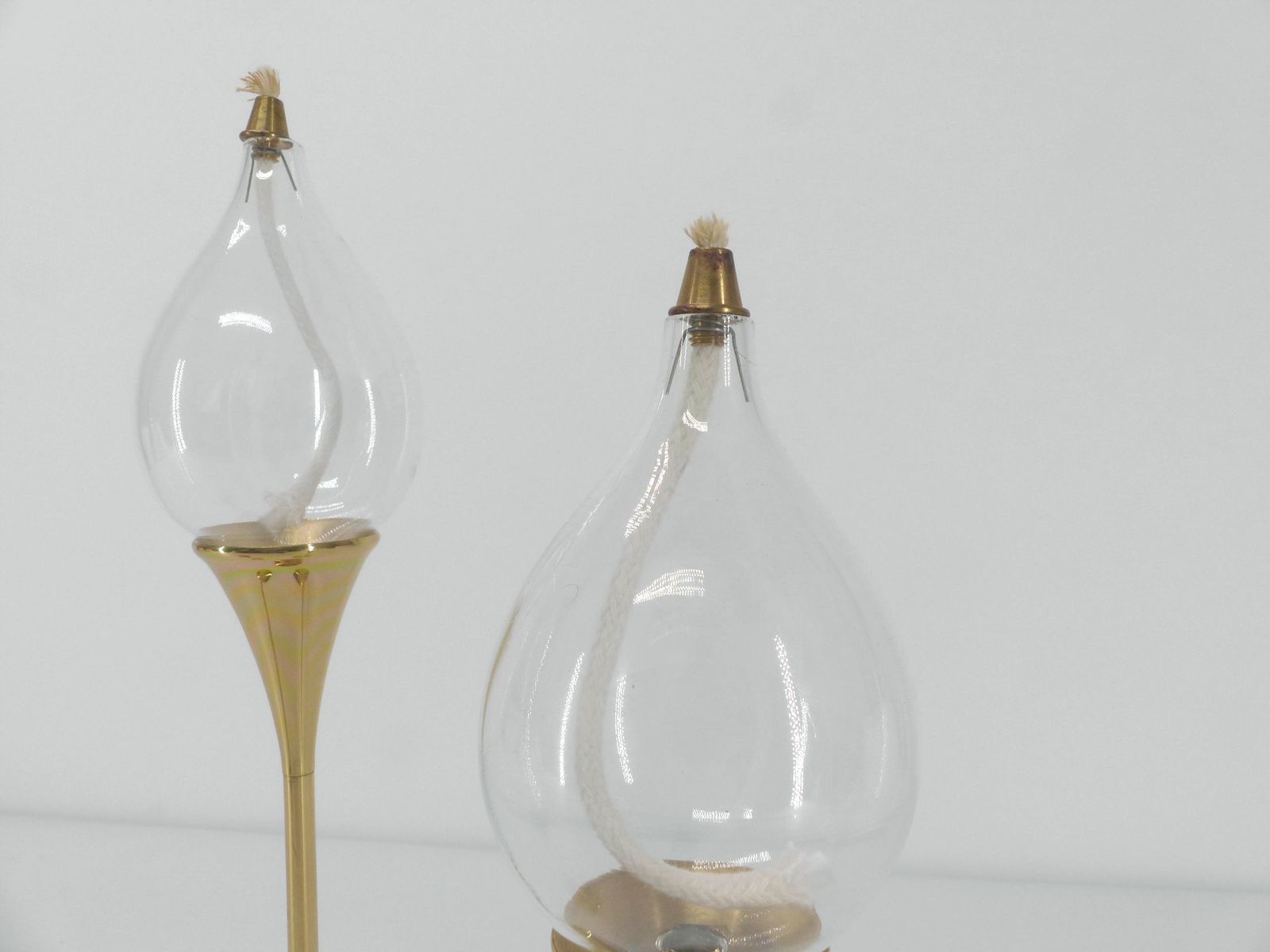 3 Lampes à Huile En Laiton Freddie Andersen 1970   Three Brass Oil Lamps By Freddie Andersen photo for sale