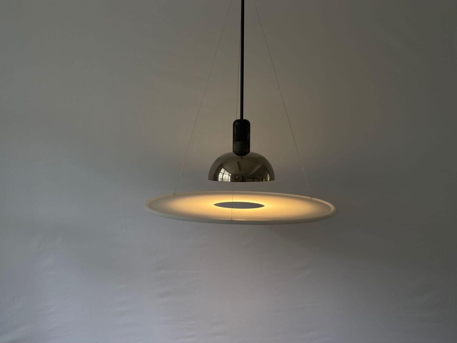 Frisbi 850 Pendant Lamp By Achille Castiglioni For Flos, 1970s, Italy photo Lighting