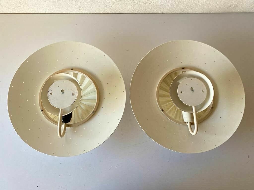 Wonderful Serie Migale Pair Of Sconces Or Flush Mounts By Vico Magistretti For Oluce, 1960s/70s, Italy photo vintage