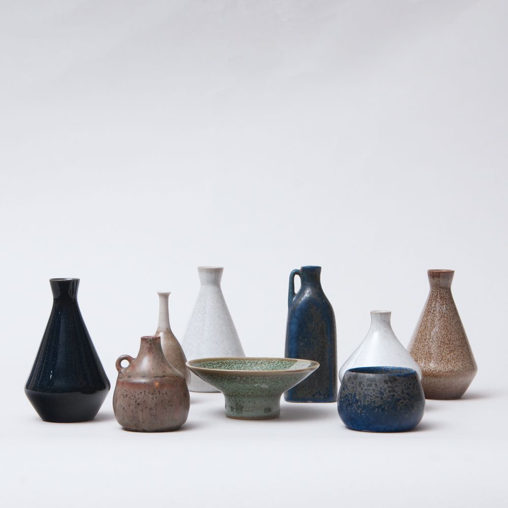 photo for sale Bertil Lundgren Blue Miniature Vase