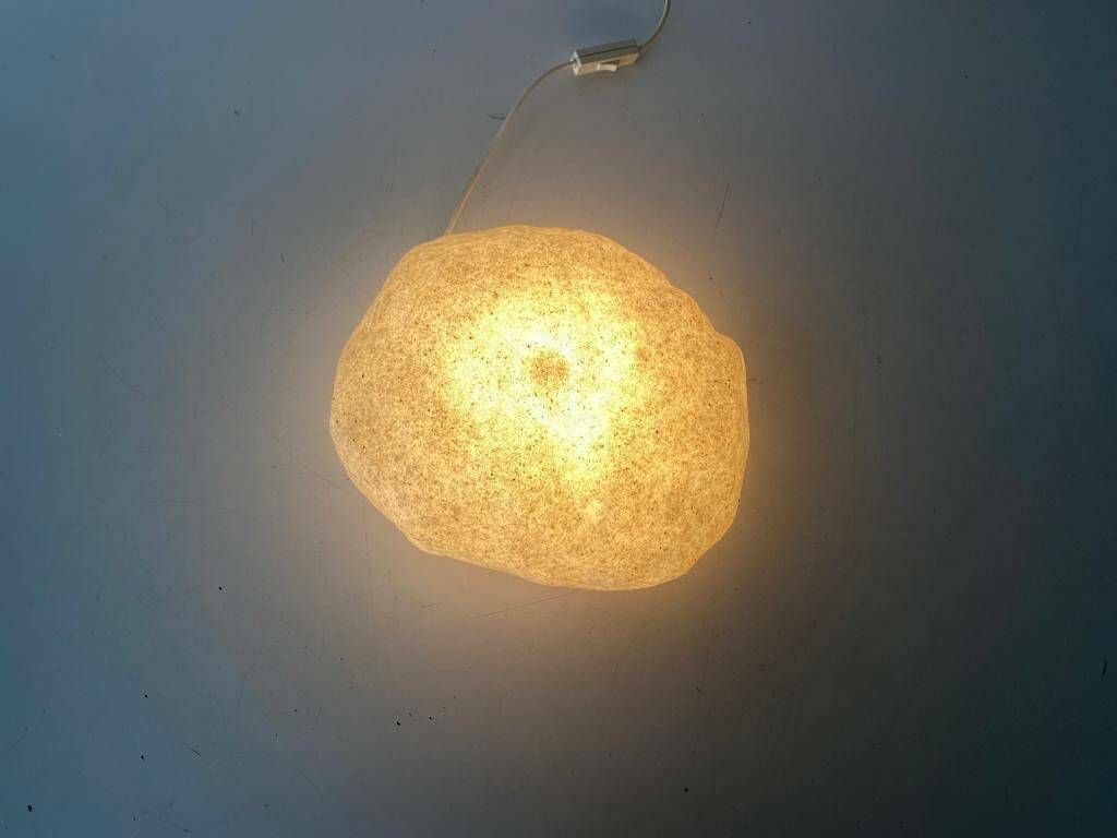 Fiberglass Table Lamps In Stone Form By Heito, 1980s, Germany photo vintage