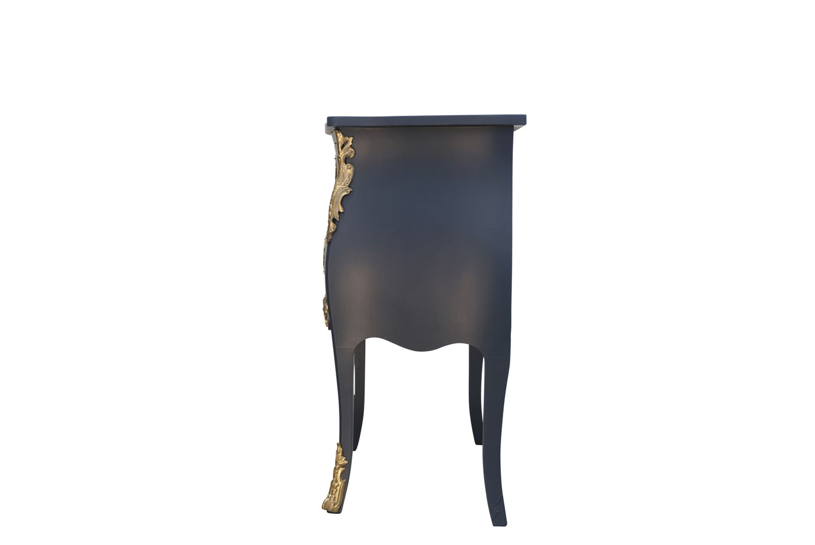 Classic  Louis XV Style Midnight Blue Chests With Marble Top photo vinterior