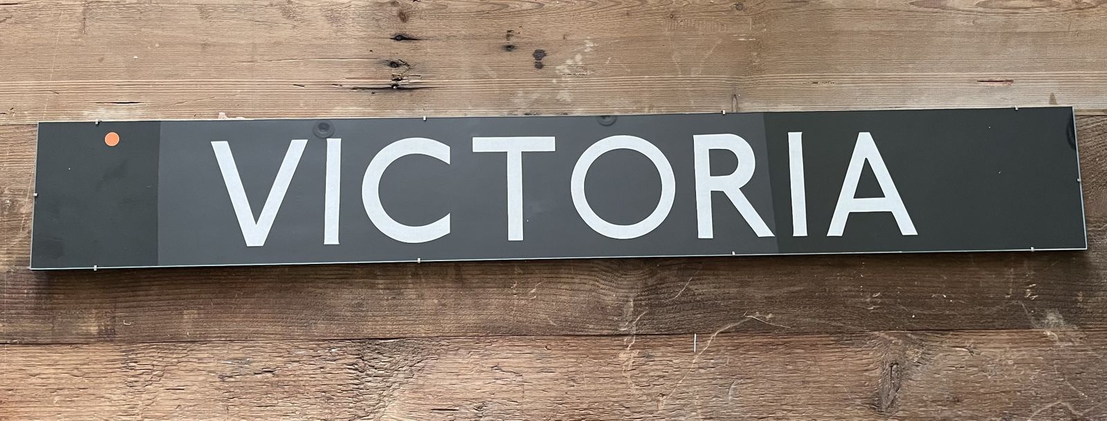 Victoria Bus Station Sign Original Framed 1950s photo furniture