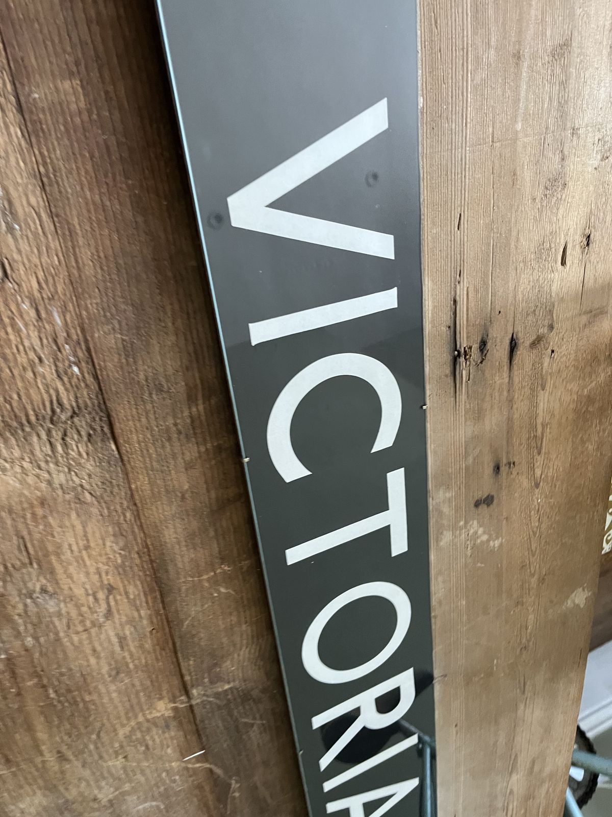 photo furniture Victoria Bus Station Sign Original Framed 1950s