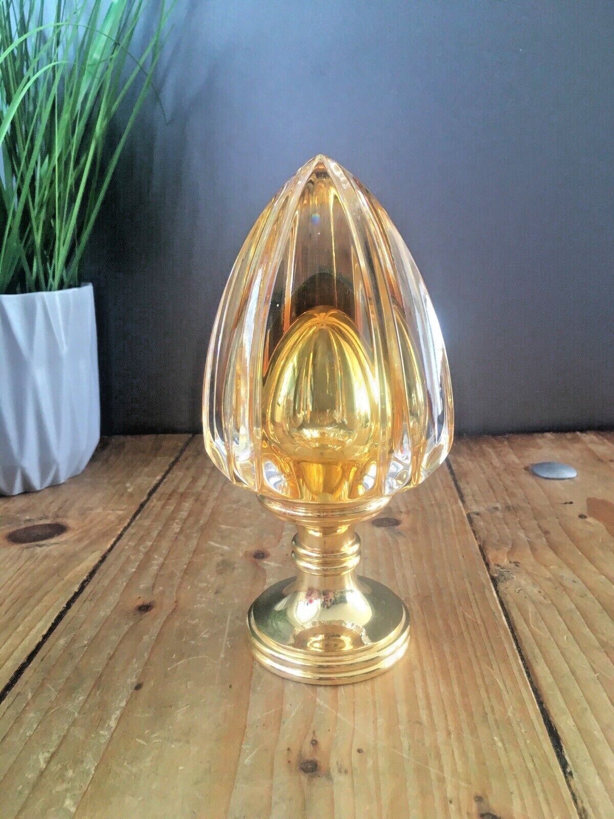 1 Top Quality Baldi 60's Italian Crystal Bronze Murano Style Door Knob Handle photo 337.0