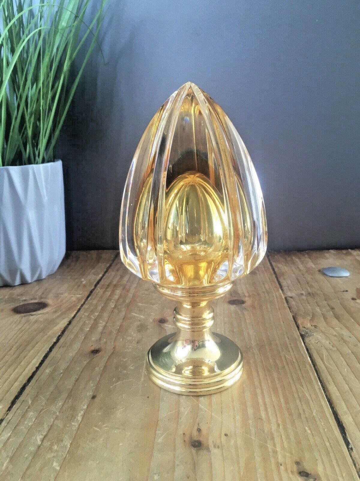 1 Top Quality Baldi 60's Italian Crystal Bronze Murano Style Door Knob Handle photo vinterior