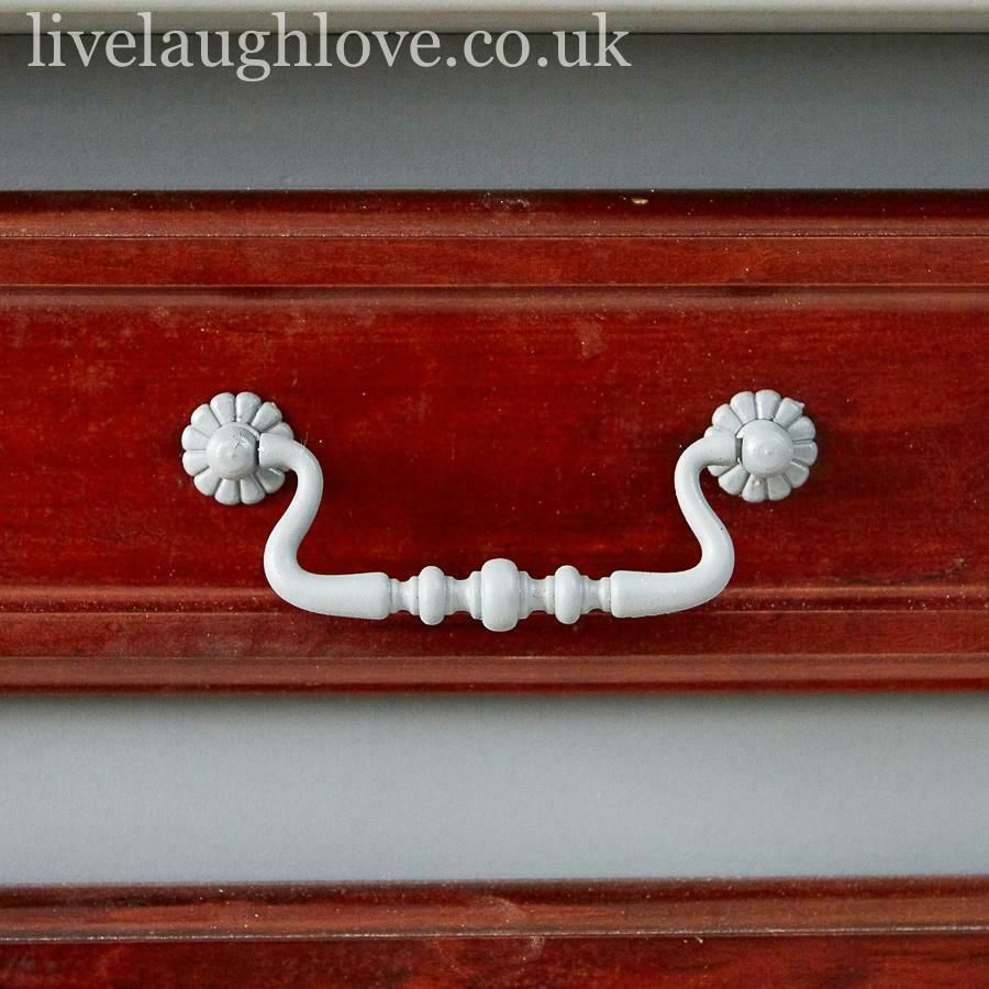 Grey And Cherry Wood Cupboard photo for sale