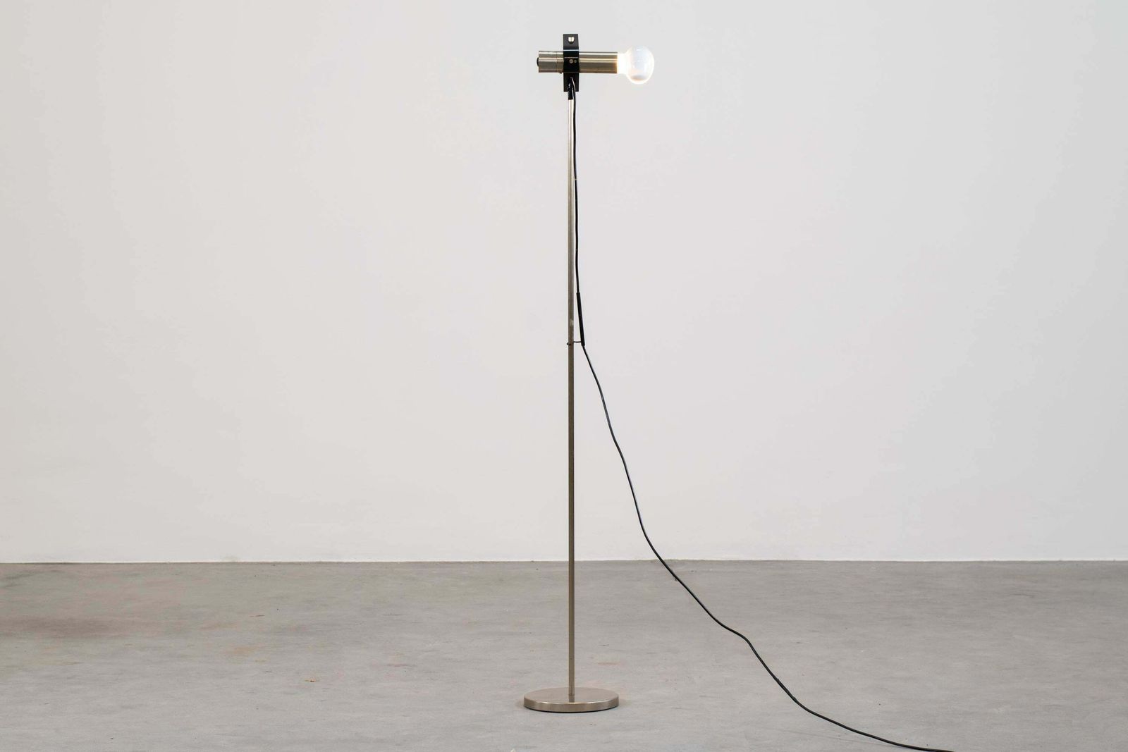 Angelo Ostuni And Renato Forti Floor Lamp 399 In Metal And Iron By Oluce 1960s