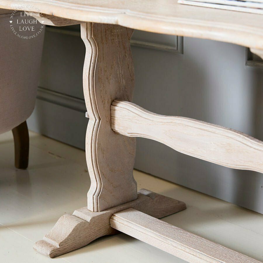 Vintage French Mid 20th Century Lime Waxed Oak Coffee Table photo for sale
