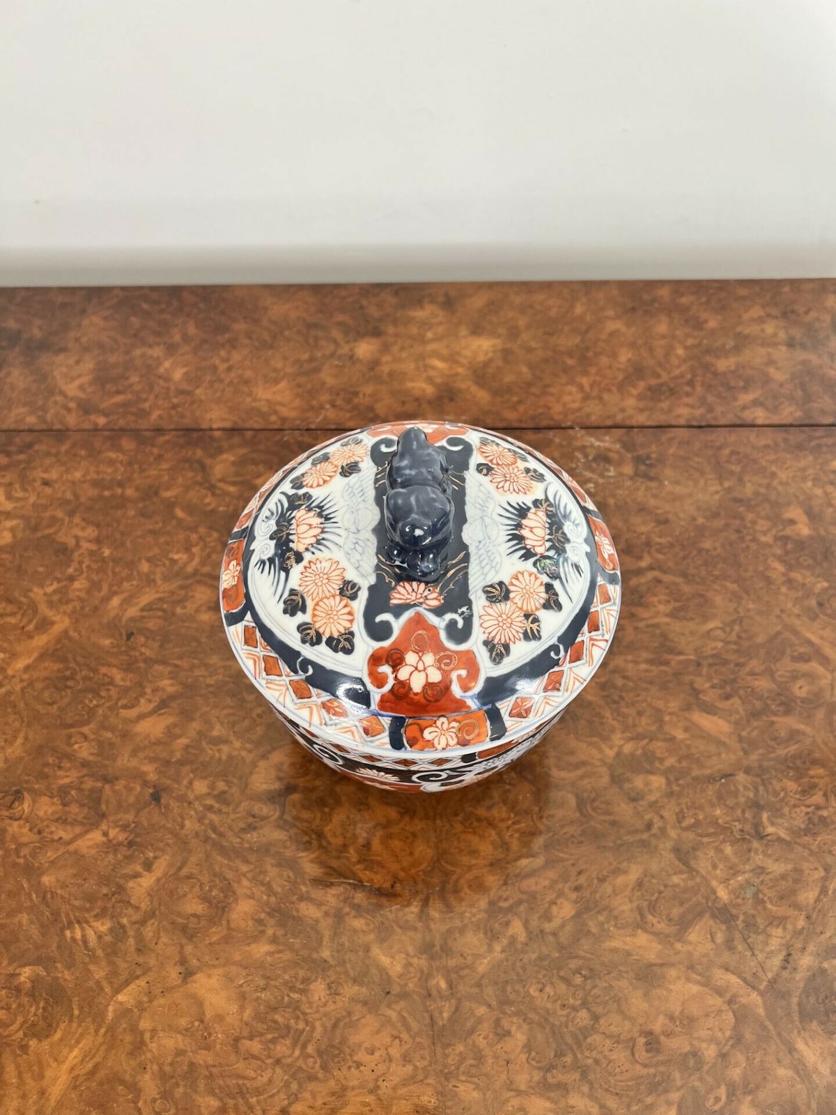 Quality Antique Japanese Imari Lidded Jar photo vinterior