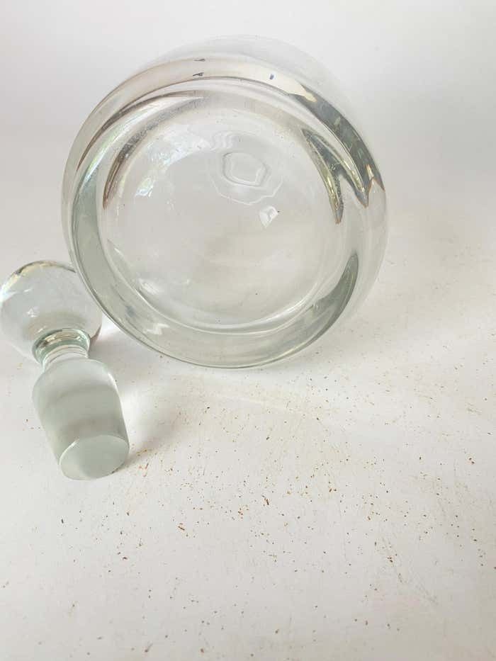 Baccarat Style Crystal Rond Perfection Whiskey Decanter France 20th Century photo Home Decor