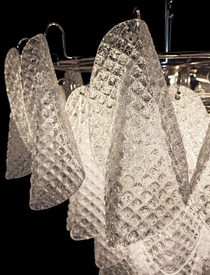 Beautiful Italian Vintage Murano Chandeliers   57 Glass Rondini photo for sale